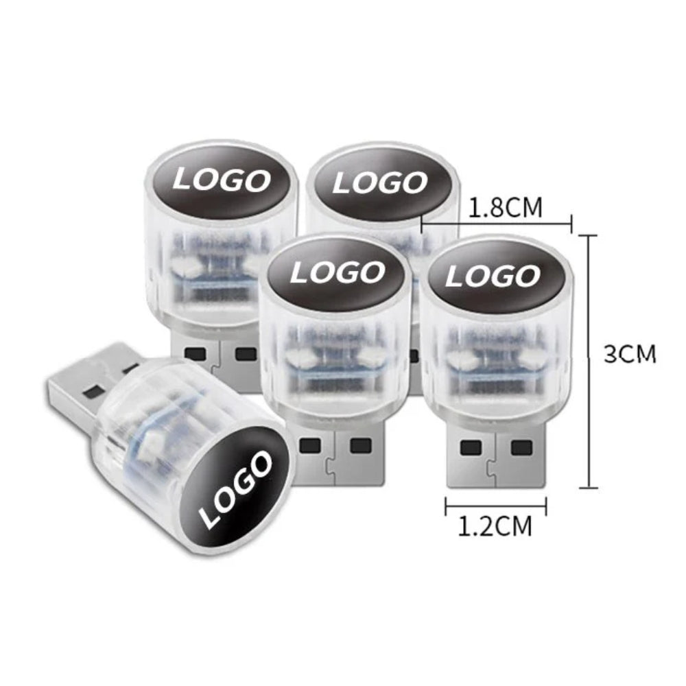 Dekorativt mini-USB-LED-lys til bilens kabine