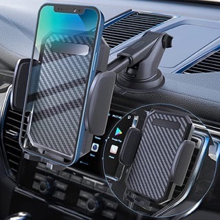 Sugekop-telefonholder til bilen + gratis fastgørelsesbeslag til ventilationsristen